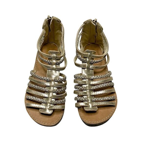 Harper Canyon Tia Gold Strappy Sandals Little Girls 3 - Picture 1 of 11